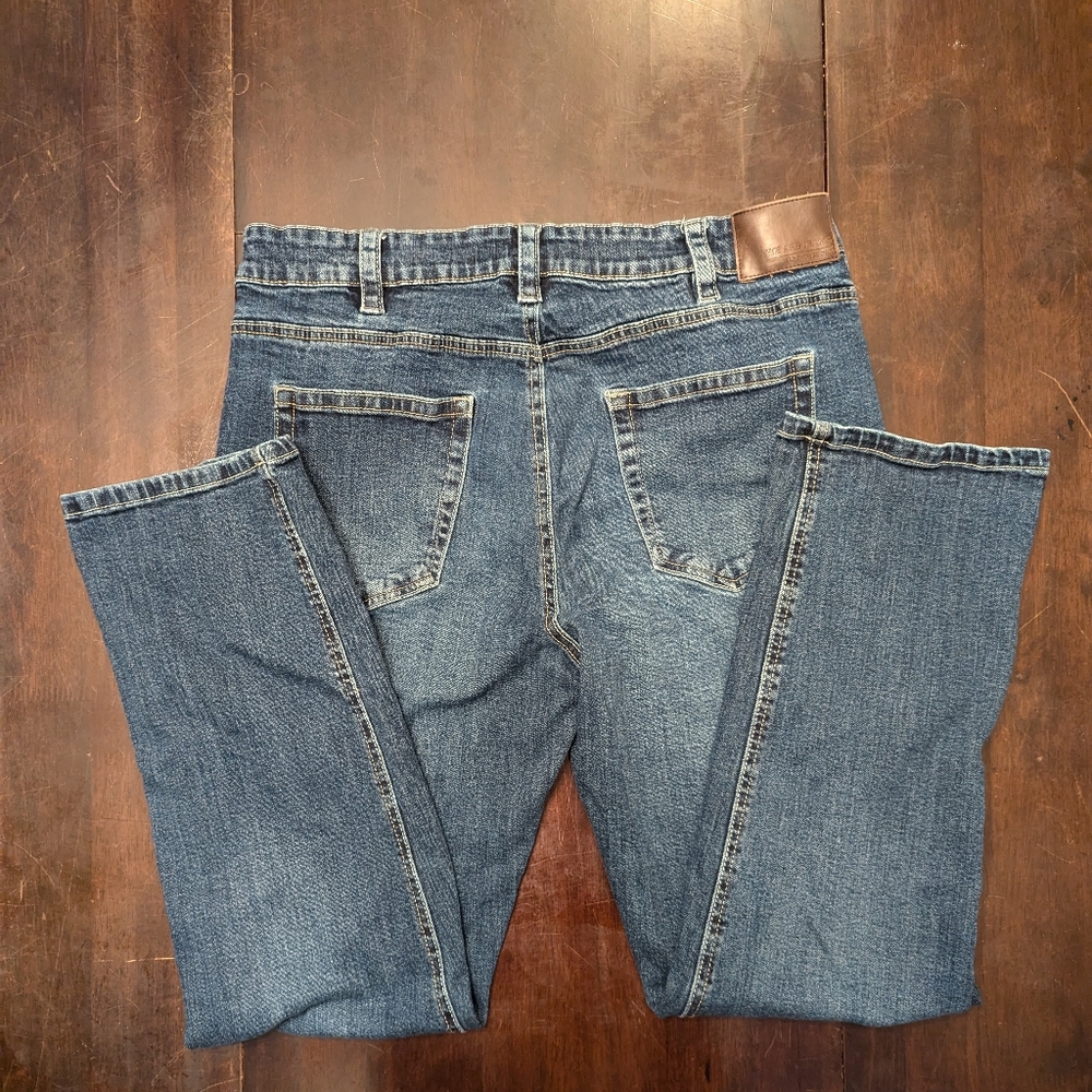 Warehouse One Relaxed Straight Leg Jeans - Size 34/32